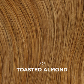 Clairol Professional color swatch 7G toasted almond demonstrating warm result