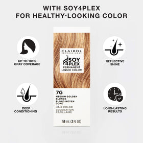Clairol Professional medium neutral brown hair swatch showing natural depth