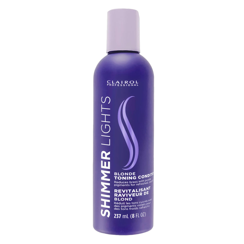 Clairol Professional front packaging shows purple conditioner for neutralizing brass