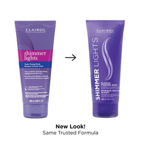 Clairol Professional close-up of mask texture showing hydrating, violet-tinted formula