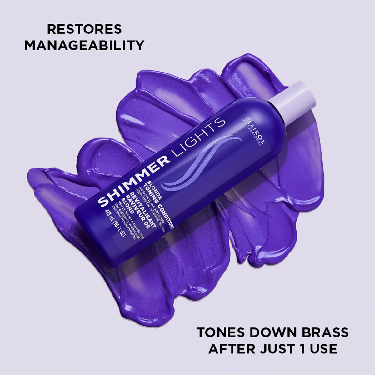Clairol Professional conditioner texture pouring to show consistency