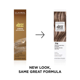 Clairol Professional tube label close-up highlighting professional formula and clarity