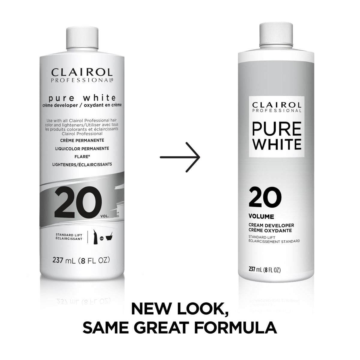Clairol Professional crème texture close-up demonstrating smooth mixability and control
