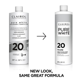 Clairol Professional crème texture close-up demonstrating smooth mixability and control