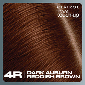 Clairol root touch-up 4R label and instruction leaflet detail for safe use
