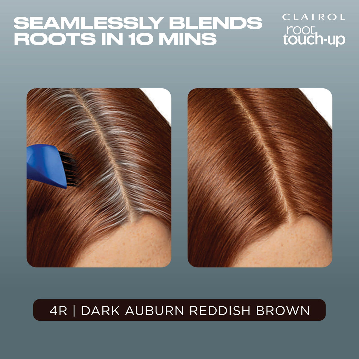 Clairol root touch-up 4R mixed dye texture close-up showing smooth consistency