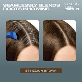Clairol color cream and activator bottles displayed for full gray coverage benefit