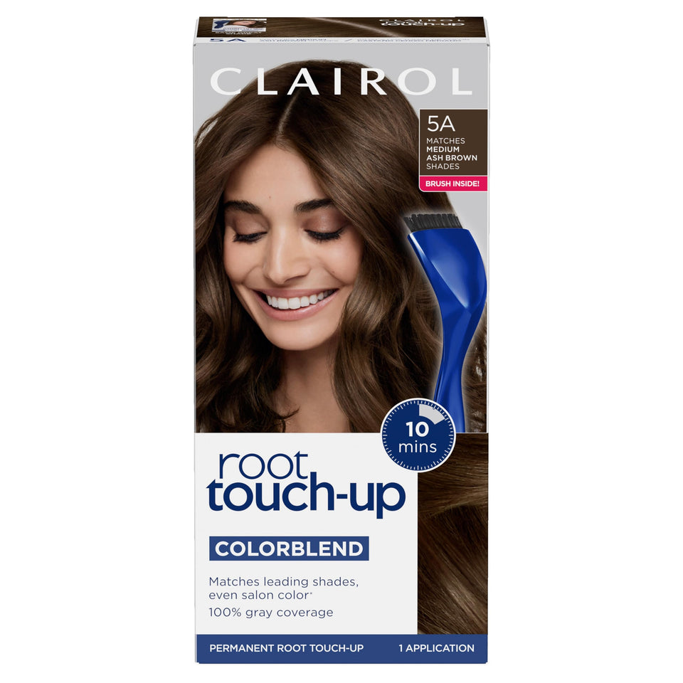 Clairol front packaging showing Nice'n Easy kit and benefit of quick root coverage