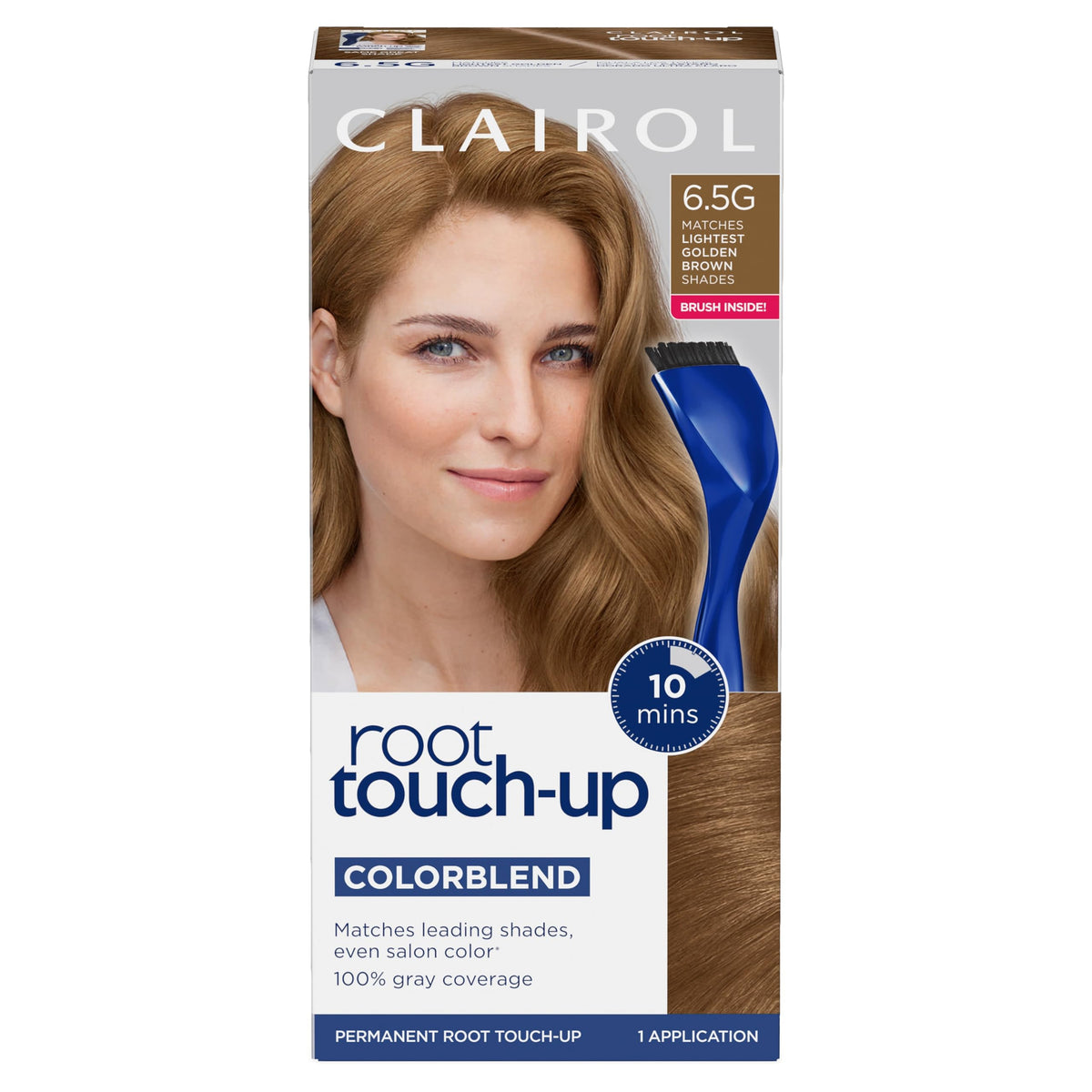 Clairol front packaging showing kit and benefits for quick root fixes