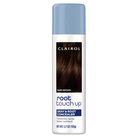 Clairol spray front packaging showing product and quick coverage benefit
