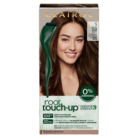 Clairol front packaging showing product and benefits for quick touch-ups