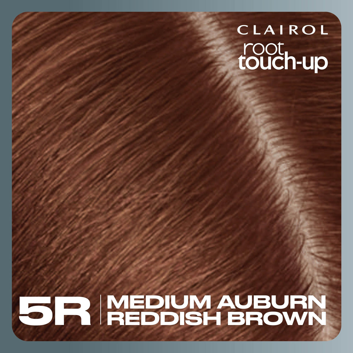 Clairol applied by user at mirror for fast at-home touch-up convenience