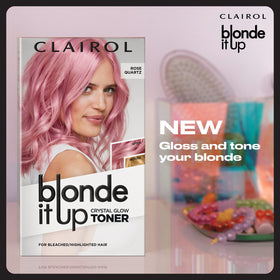 Clairol product being applied in a salon chair for professional results