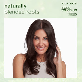 Clairol shade 6 light brown swatch on hair to preview warm medium-brown tone