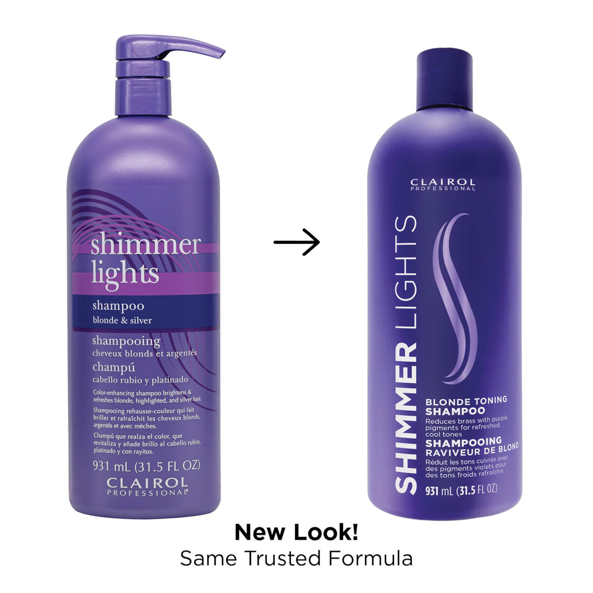Clairol Professional pumping purple shampoo showing easy dispensing benefit