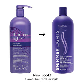 Clairol Professional pumping purple shampoo showing easy dispensing benefit