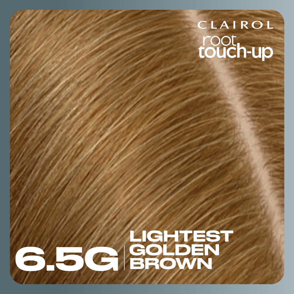Clairol kit beside hairbrush to show compact size and travel-friendly design