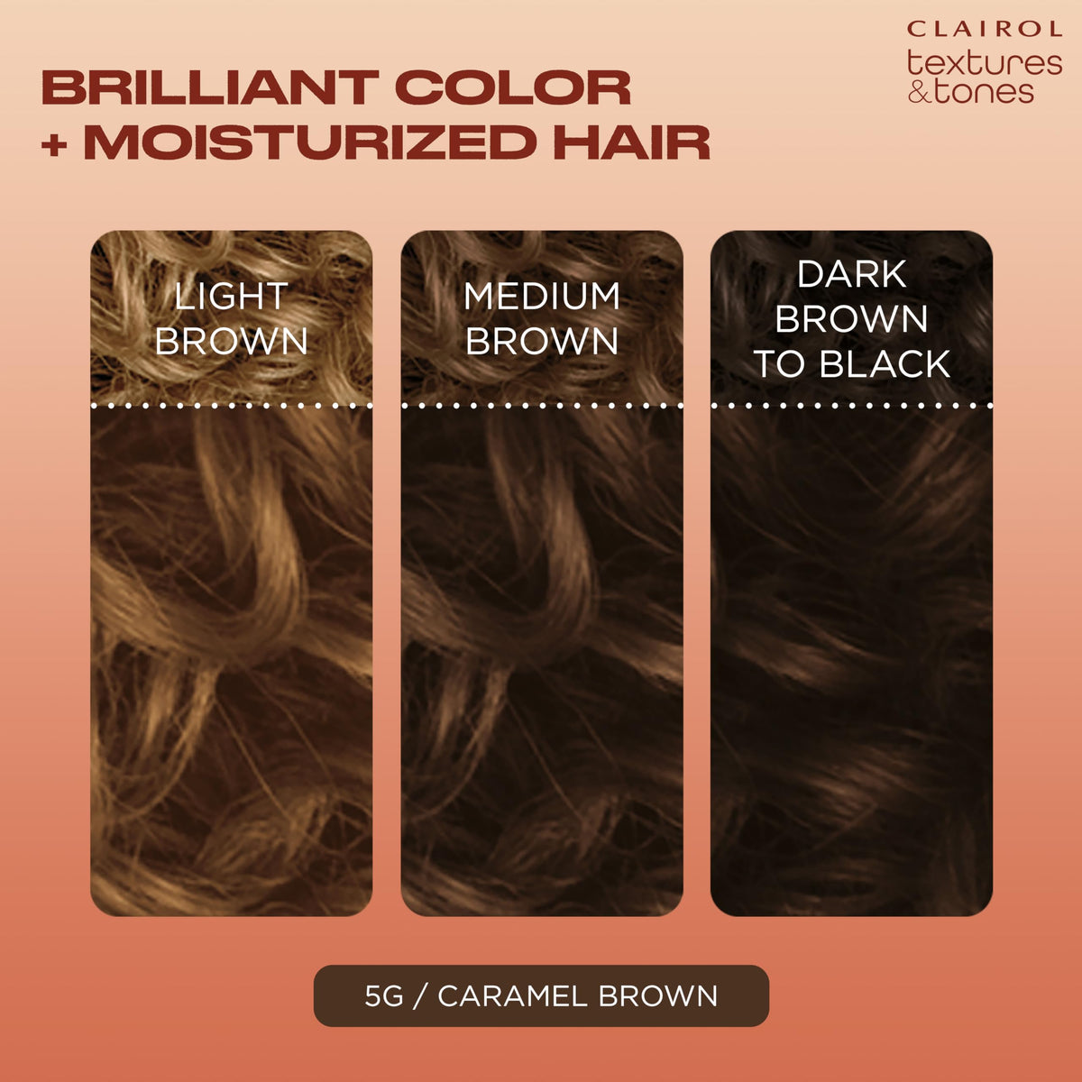 Clairol Textures & Tones creamy dye texture close-up for even coverage