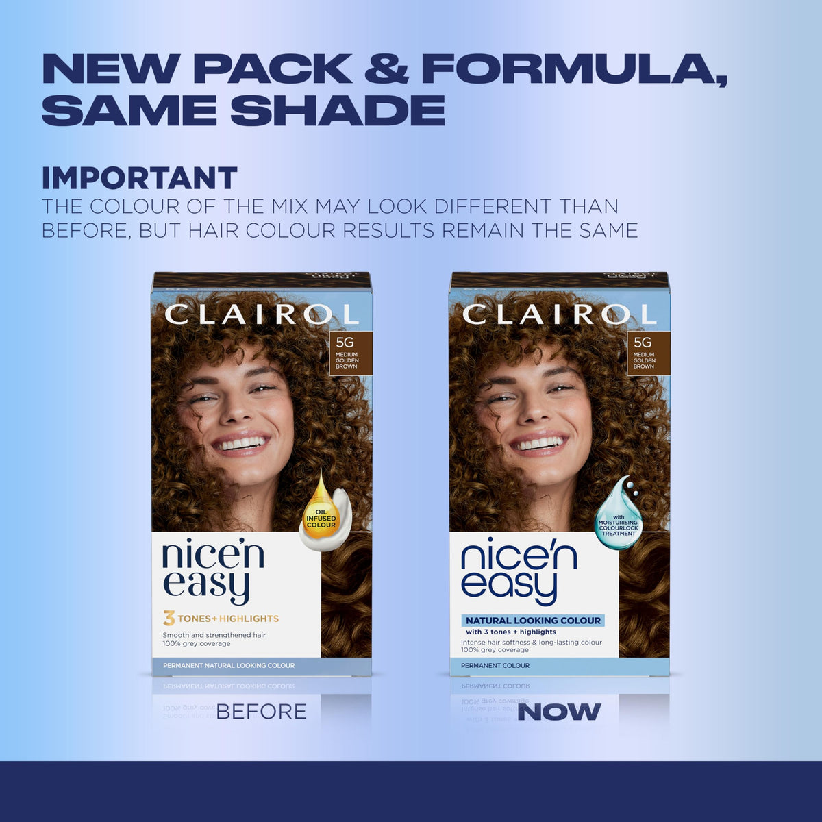 Clairol color cream and developer closeup demonstrating easy mixing