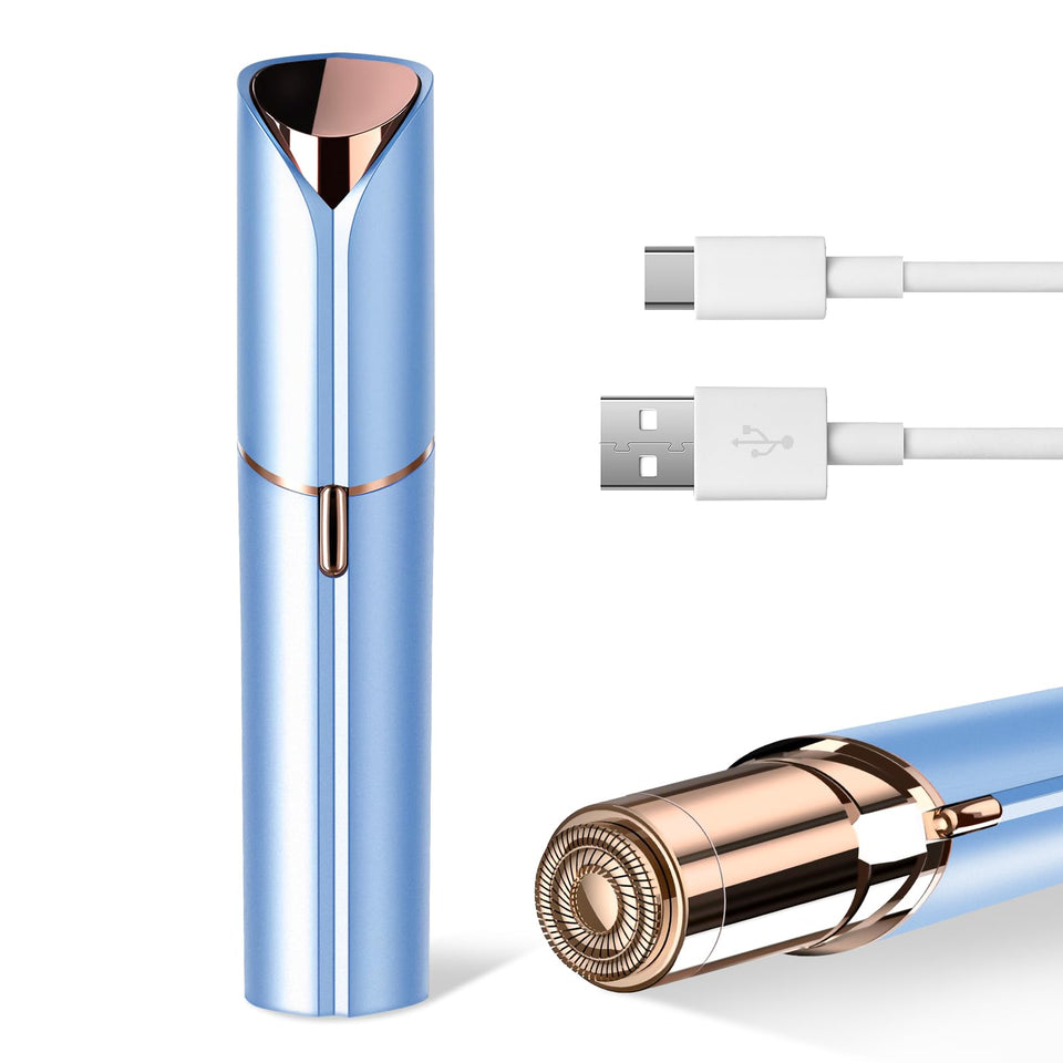claities front view showing compact blue design and portability benefit