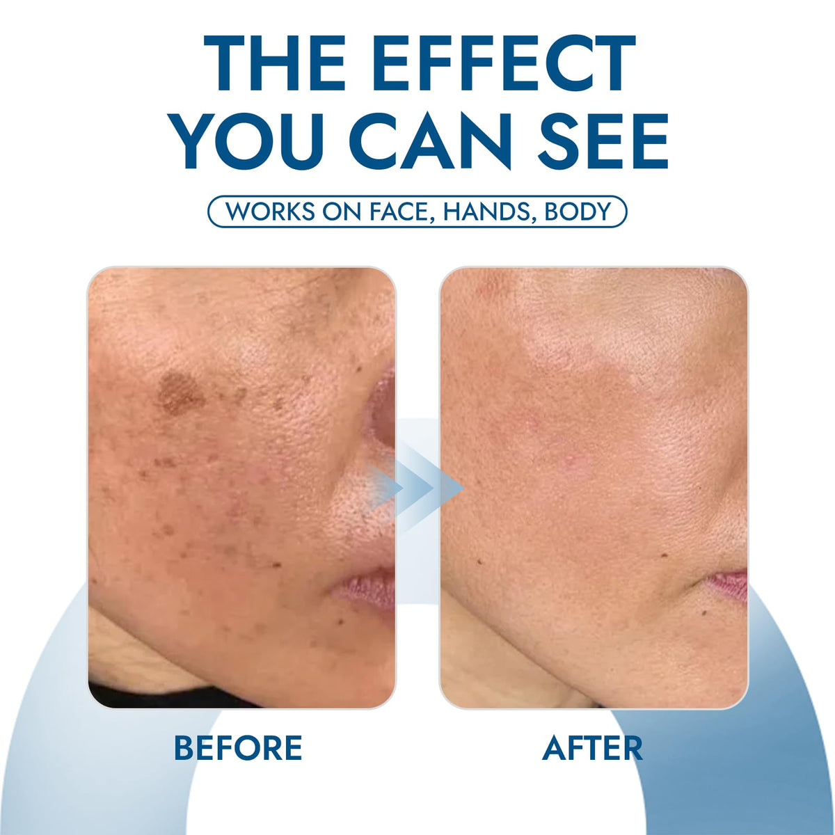 Claranova Lavouria applied on hand demonstrating even coverage benefit