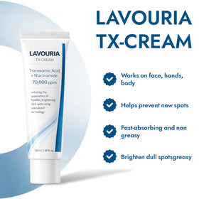 Claranova Lavouria cream texture close-up showing fast absorption