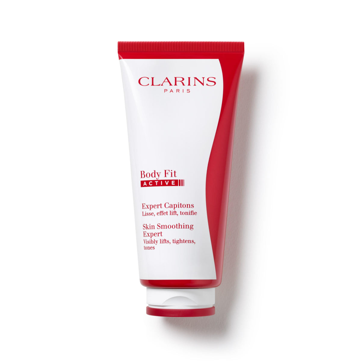 Clarins packaging front view showing product and benefits
