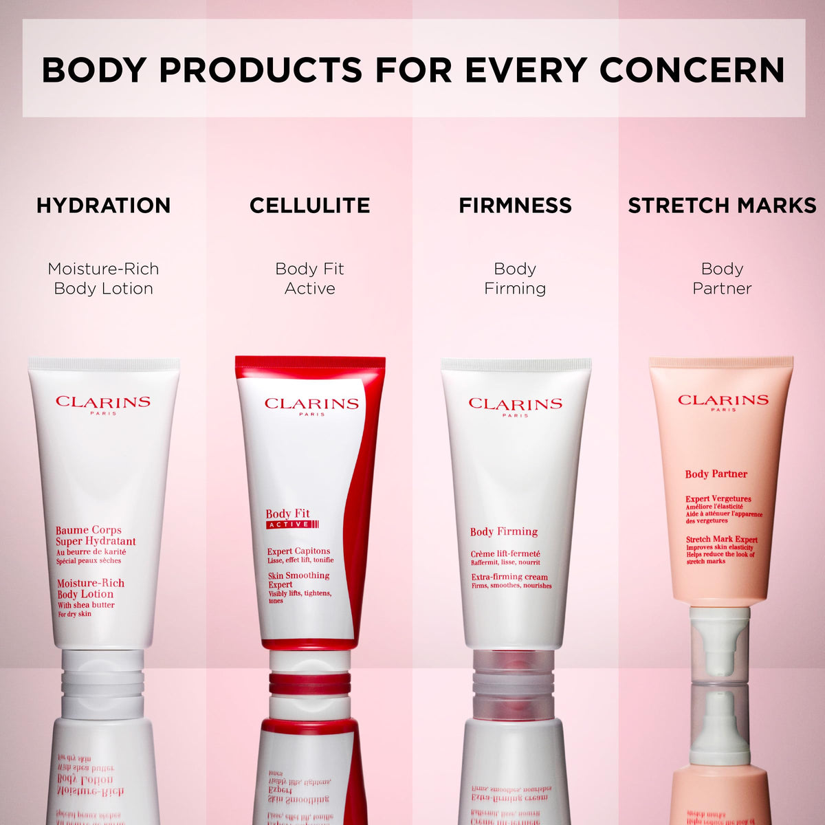 Clarins focusing on waist and thigh application to refine contours