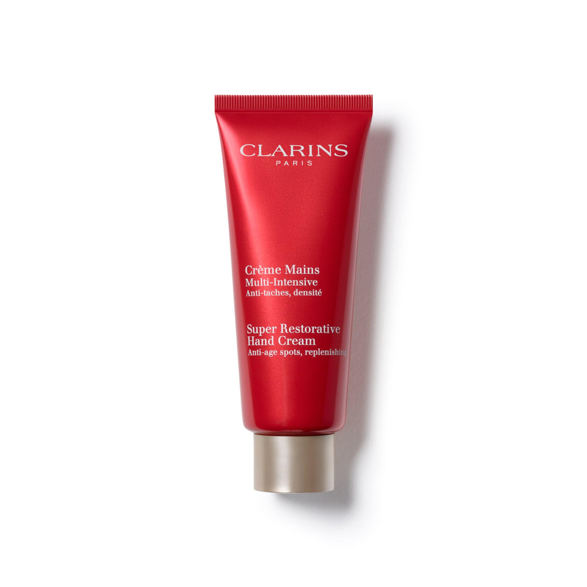 Clarins front packaging showing tube and product name for instant recognition