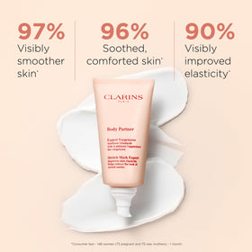 CLARINS creamy texture close-up highlighting smooth absorption benefit