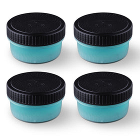 Clark Shaving Co. front packaging showing four replacement cartridges and brand benefit