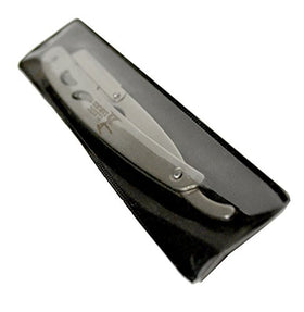 Classic Samurai shavette in protective pouch for convenient storage and transport