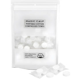 Classycoo front packaging showing 100 compressed towels and compact benefit