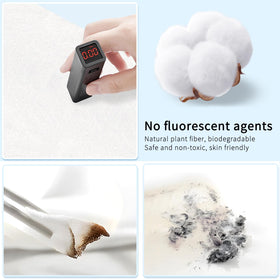 Classycoo towel cleaning a countertop highlighting reusable light cleaning