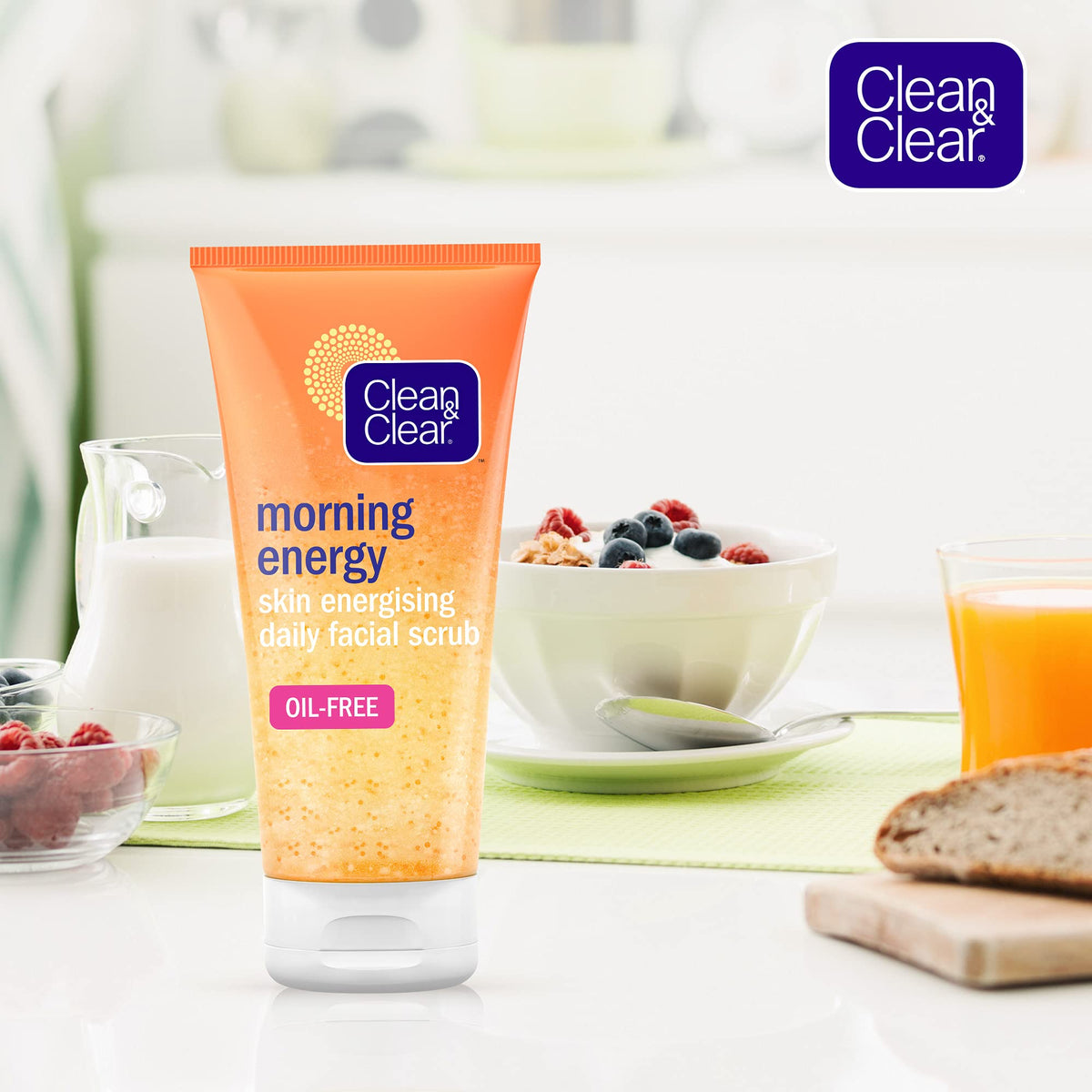 Clean & Clear 150 ml tube in hand showing size and travel-friendly benefit