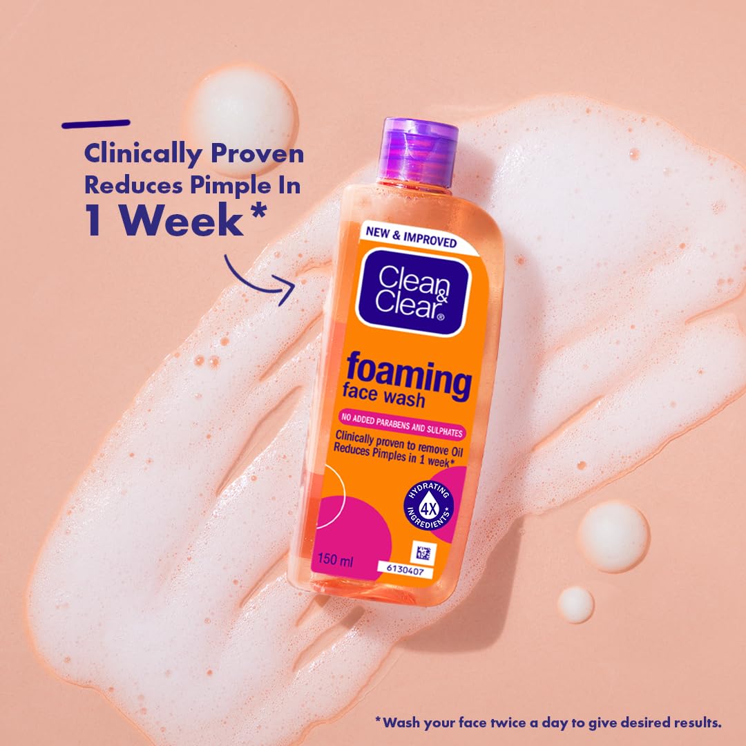 Clean & Clear bottle in hand for size comparison and travel convenience