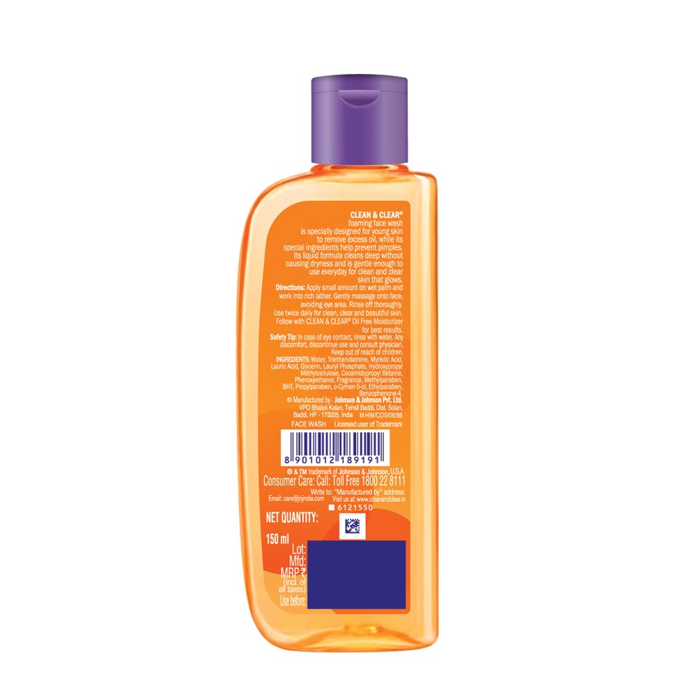 Clean & Clear pump and cap detail highlighting easy dispensing benefit