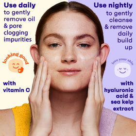 Clean & Clear Night Relaxing creamy texture close-up showing gentle hydration benefit