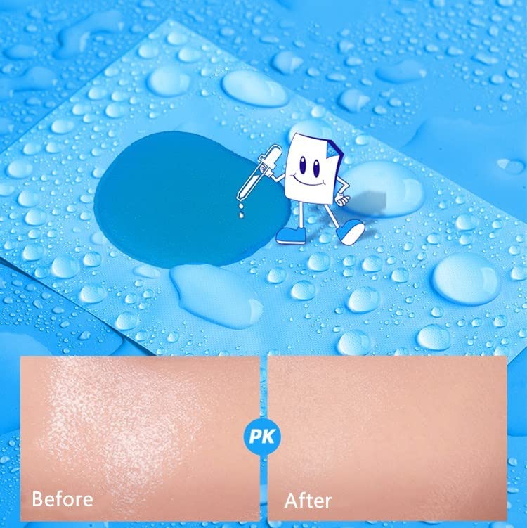 Clean & Clear sheet beside a coin for scale showing pocketable convenience benefit