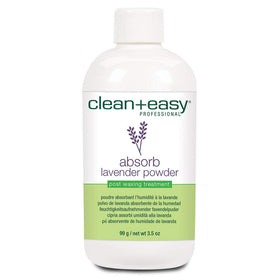 Clean + Easy front packaging showing 3.5 oz tin and lavender label for clear identification and convenience