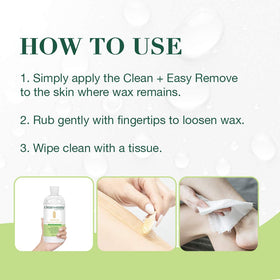 Clean + Easy bottle beside a ruler showing 16 oz scale and salon-ready capacity