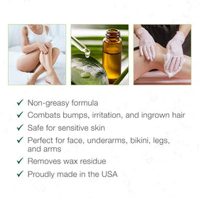 Clean + Easy close-up of oil texture on skin, soothing non-greasy absorption