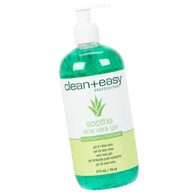 Clean + Easy front packaging showing 16 oz bottle and soothing benefit