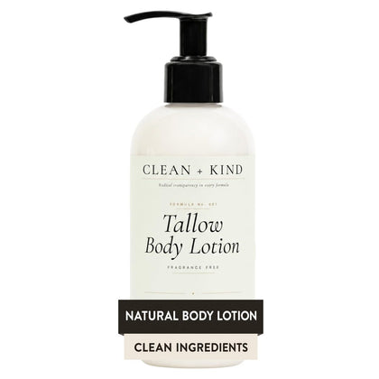 Clean + Kind front bottle view showing label and pump for easy use