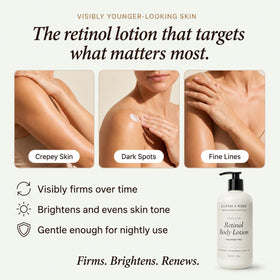 Clean + Kind being applied to forearm demonstrating smoothing benefit