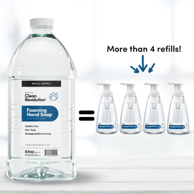 Clean Revolution foam texture close-up demonstrating rich moisturizing lather