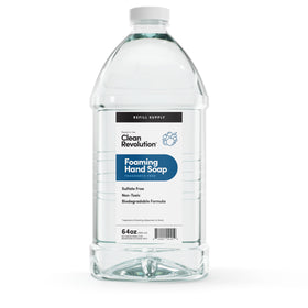 Clean Revolution front packaging showing refill container and clear labeling for easy restock