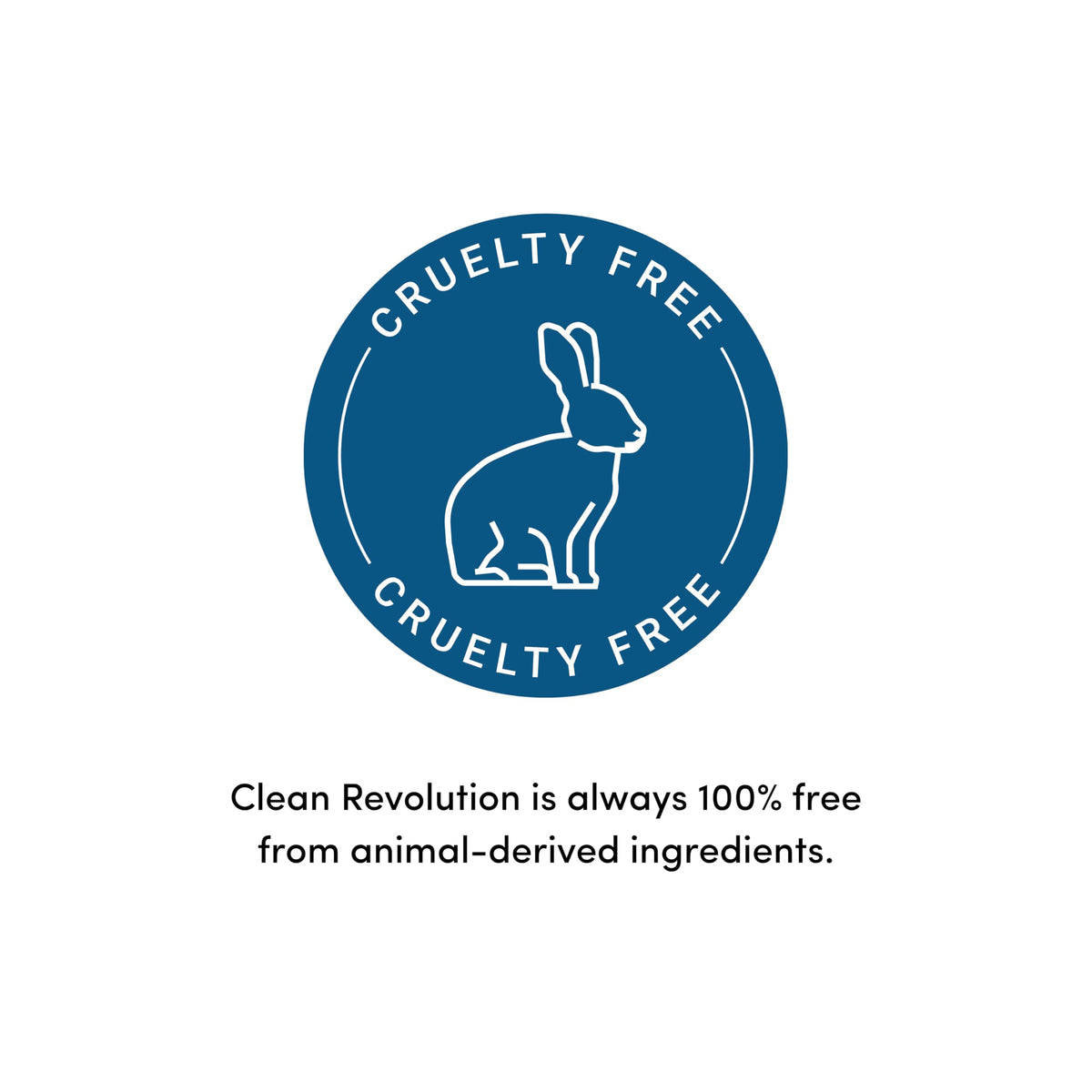 Clean Revolution ingredient panel close-up highlighting fragrance-free, non-toxic formulation