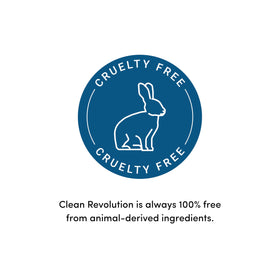 Clean Revolution ingredient panel close-up highlighting fragrance-free, non-toxic formulation