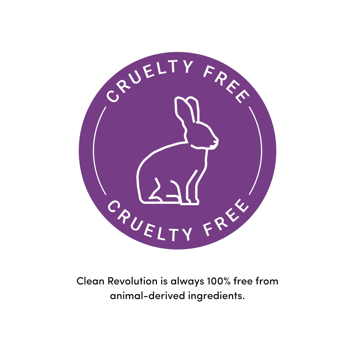 Clean Revolution label detail highlighting natural essential oils and non-toxic formulation